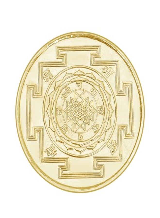 Pray Everyday Laxmi Ji Gold Plated Coin Set of 2 Coins (One with Sri Suktam & another with Sri Yantra on Back of Coin) - Image 4